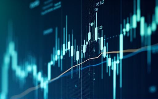 変動する株価を示すグラフ